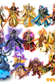 战国春秋 高清怪物 PNG格式 游戏怪物 14组素材下载